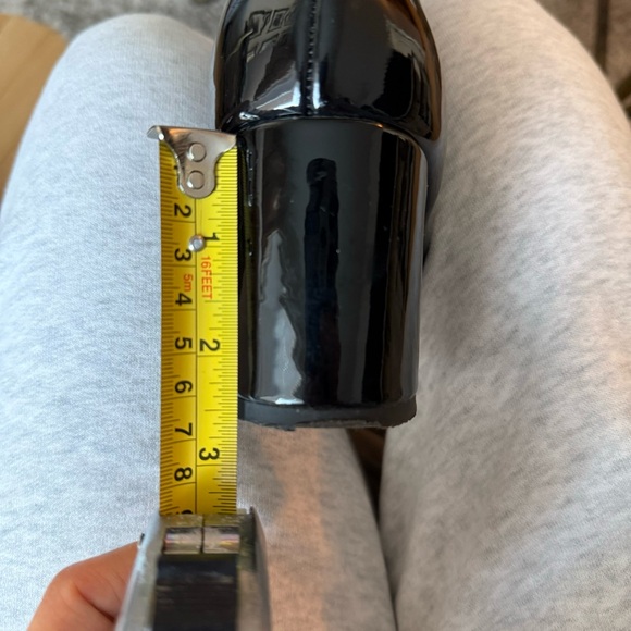 Black Patent Faux Leather Booties - Picture 7 of 8